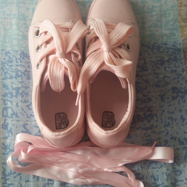 pastel pink shoes