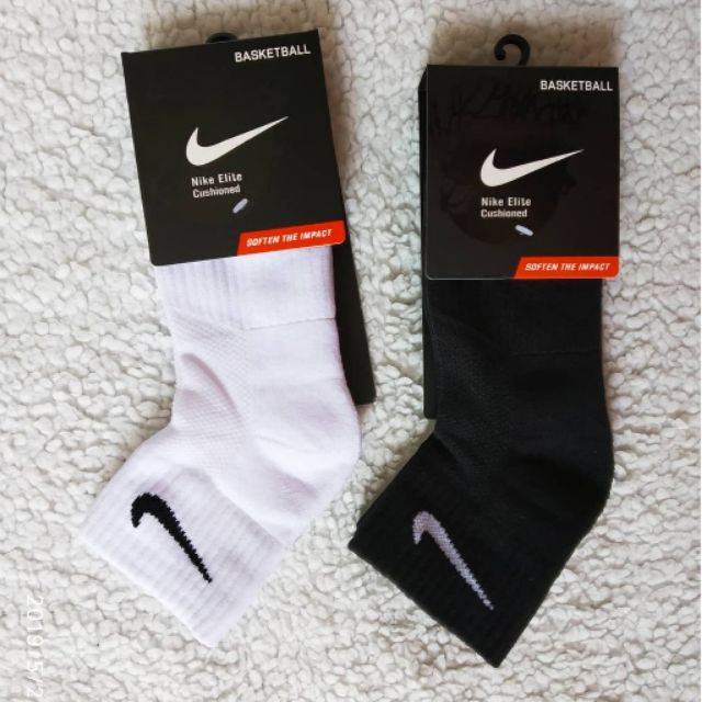 Nike plain swoosh midcut socks | Shopee Philippines