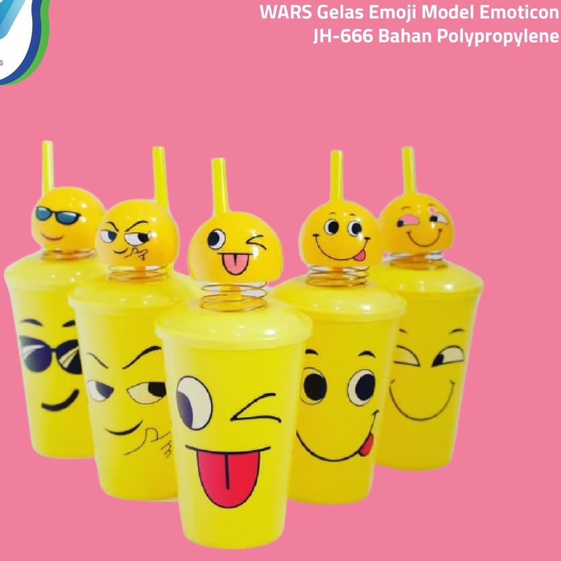 Plastic Emoji Unique Cup RANDOM Emoticons Coffee Cups with straw, Heart ...