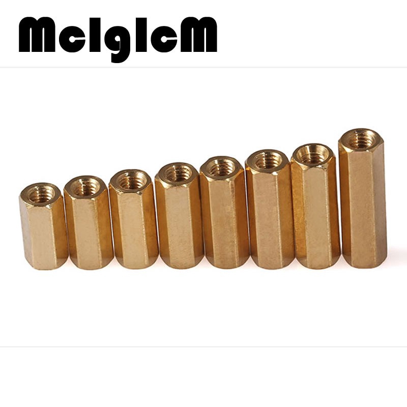 50pcs M3 12 Copper Cylinder Hollow Copper Column M3 12mm 