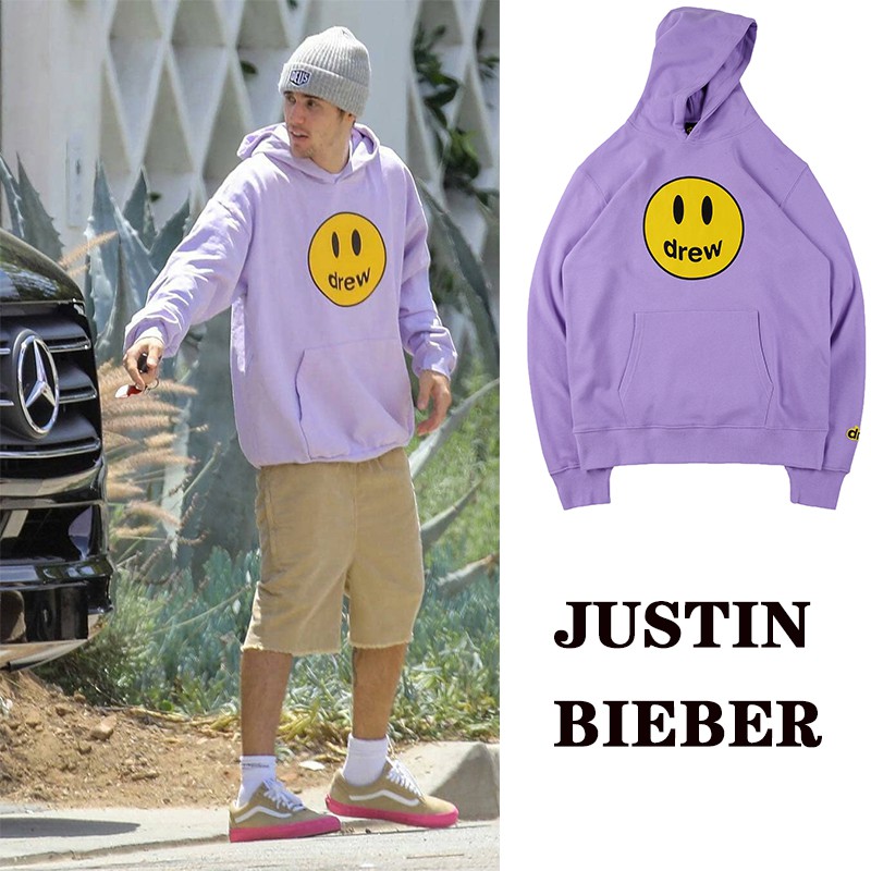 drew house purple hoodie