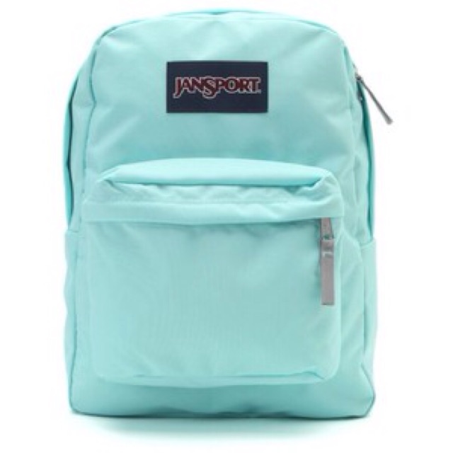 mint green jansport backpack