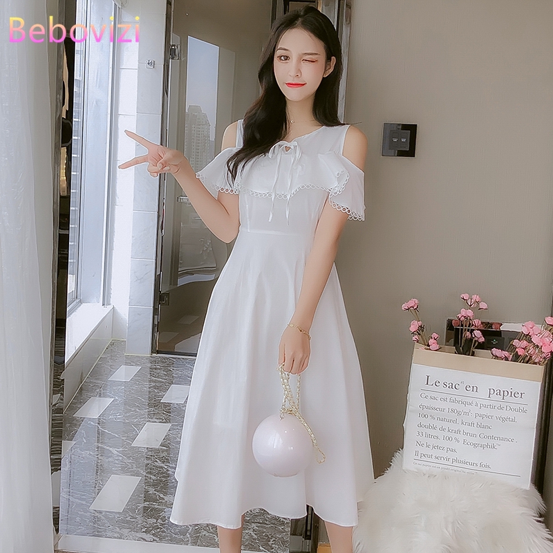 short white casual summer dresses