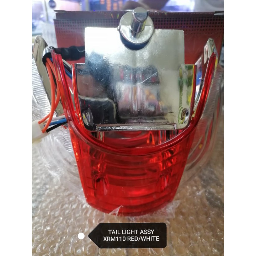 TAIL LIGHT ASSEMBLY XRM 110 RED/WHITE Shopee Philippines