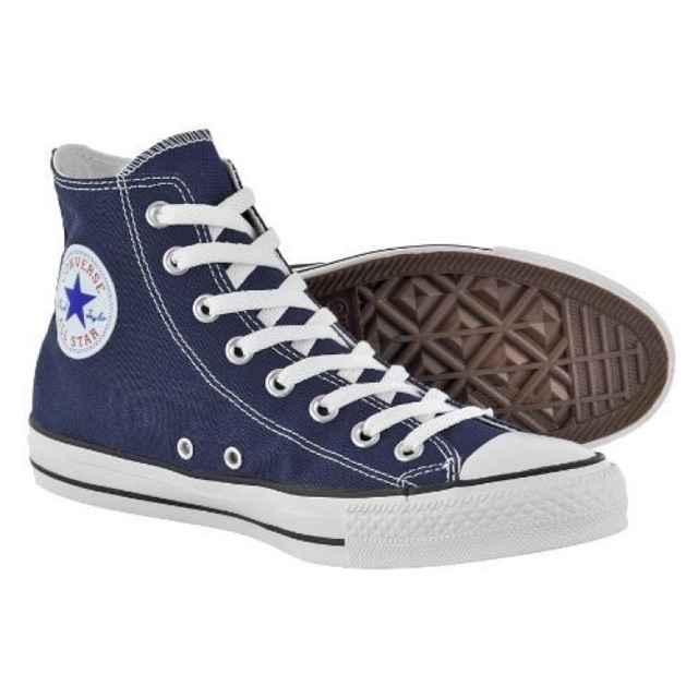 blue high cut converse