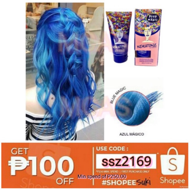 Blue Magic Hair Color 180ml Ammonia Free Damage Free Shopee