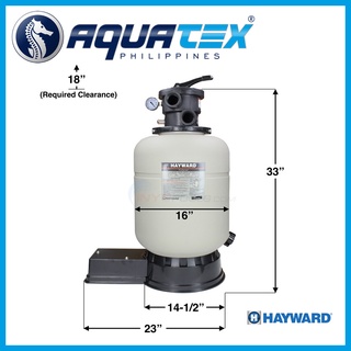 Top-Mount 14-Inch Hayward S144T ProSeries Sand Filter 