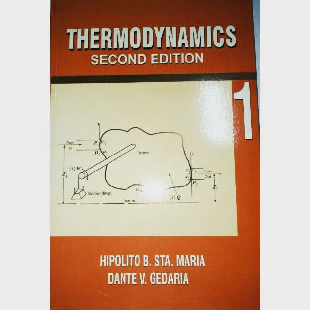 Thermodynamics Volume 1 By Sta Maria Shopee Philippines 4430