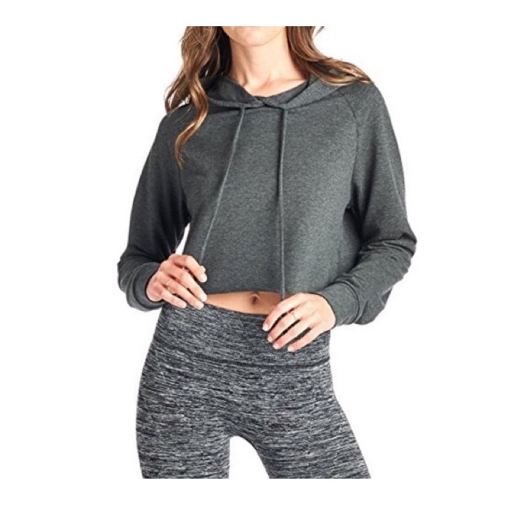 hoodie jacket crop top