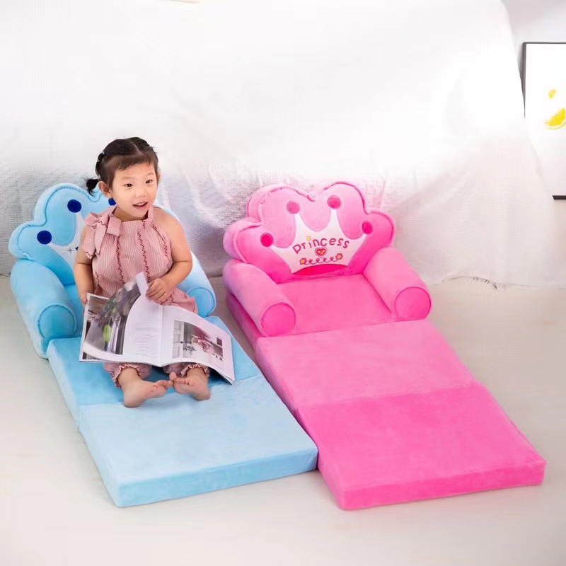 kids sofa cute cartoon lazy folding small sofa bed kids seat Shopee