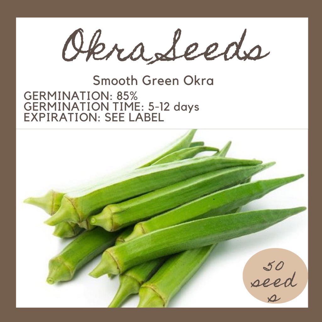 Okra Smooth Seeds / 50 seeds per pack Shopee Philippines