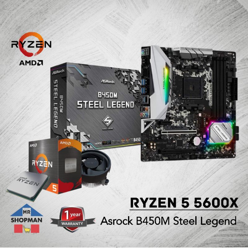 amd-ryzen-5-5500-5600-5600x-processor-w-b450m-steel-legend