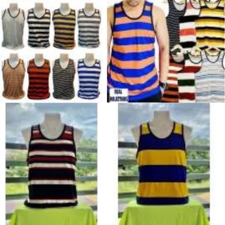 Men's Top Assorted Designs Cotton Spandex Stripe Sando SUMMER Wear for ADULT #4