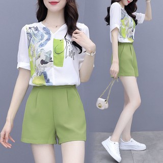 temperament professional suit terno female small casual fashion wide-leg shorts two-piece suit/single piece trend  trend