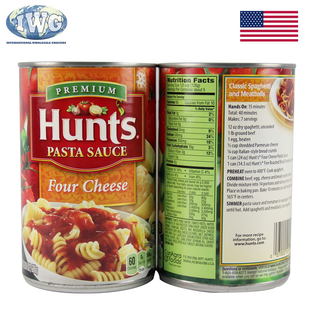 Hunts Four Cheese Pasta Sauce Recipe Deporecipe.co