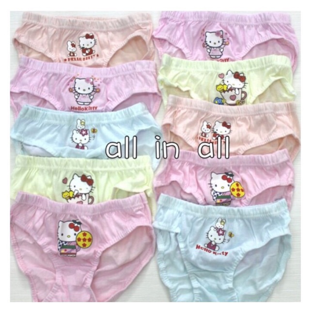 12pcs Girls underwear hello Kitty panty girl panty Shopee Philippines