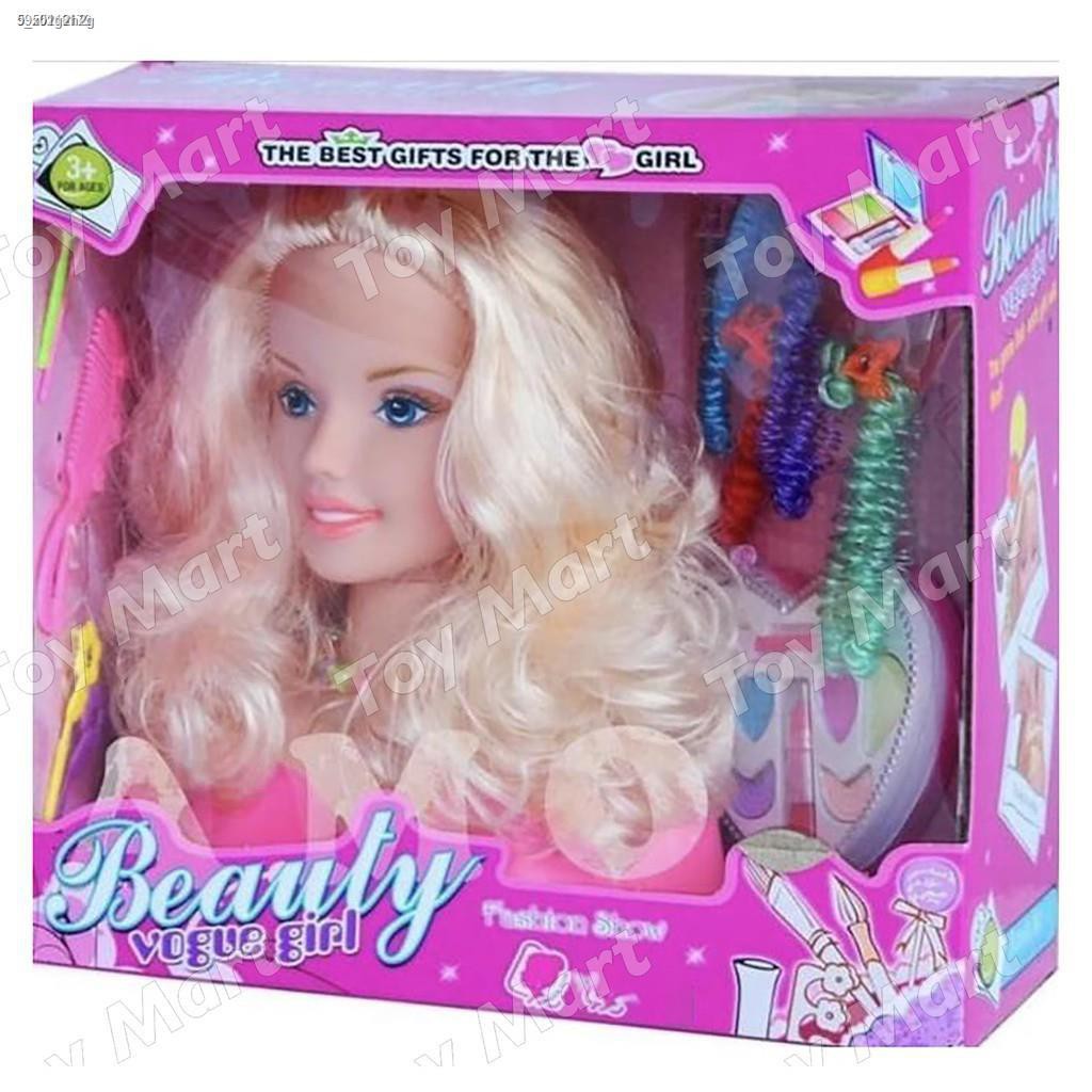 Beauty Barbie Doll Styling Head Mannequin Barbie Make Up Children Gift with Makeup  Hair Accessories | Shopee Philippines