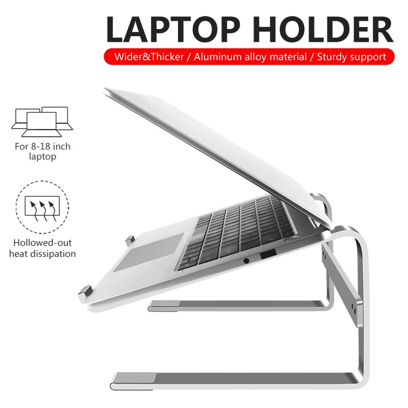 Laptop Riser Aluminium Lap Top Raiser Laptop Cooling Holder Rack Table