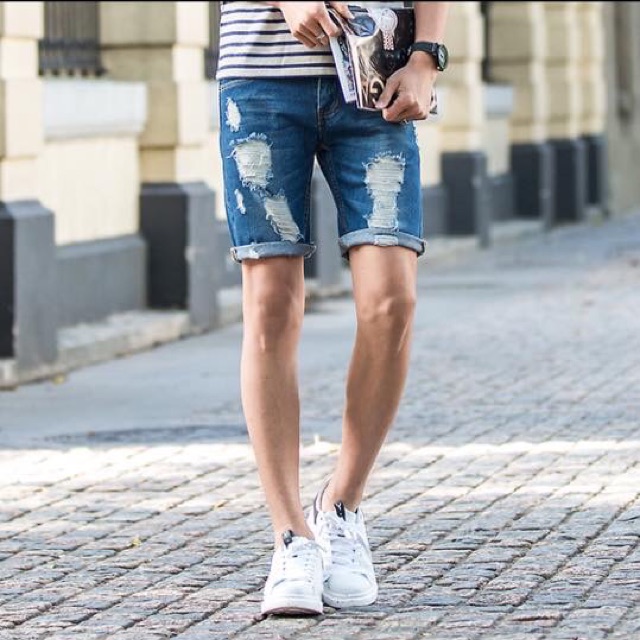 tattered shorts mens