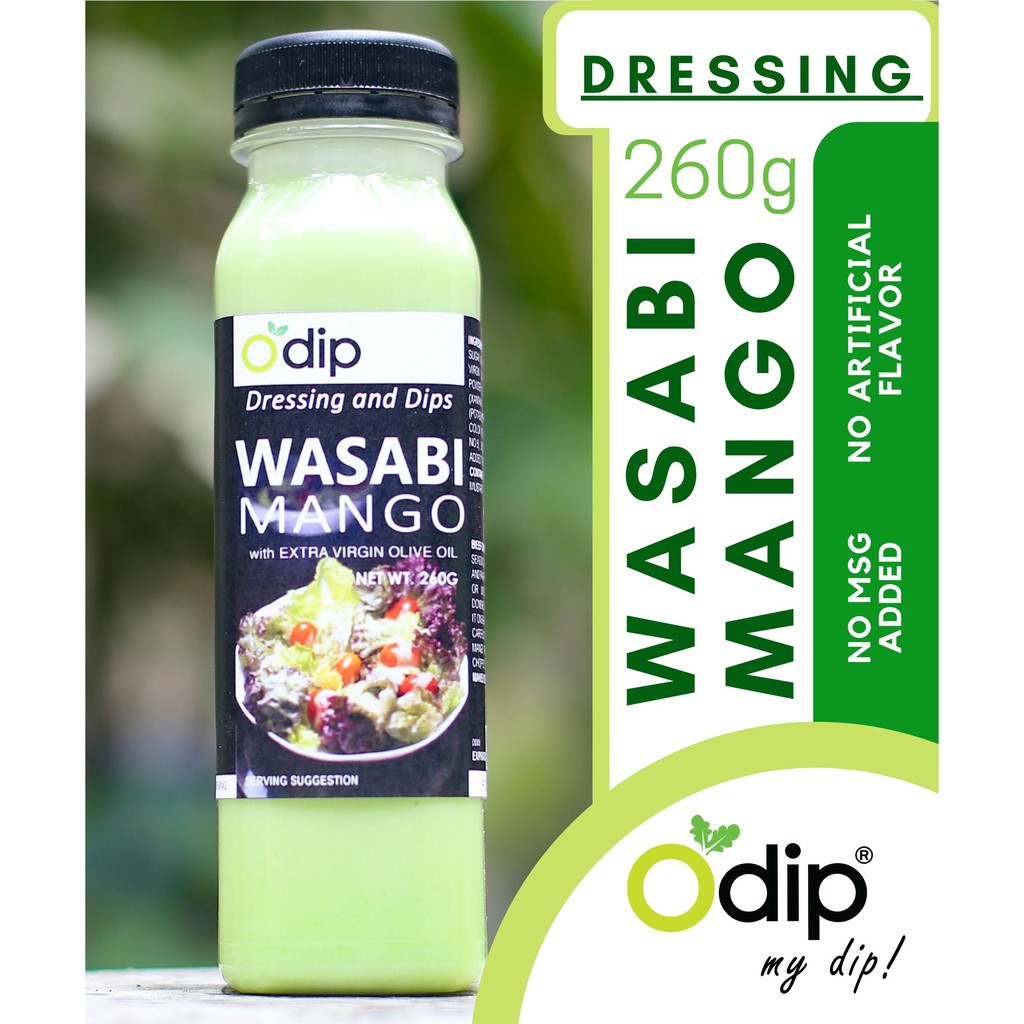 Odip Wasabi Mango Dressing with Extra Virgin Olive Oil 260g Shopee