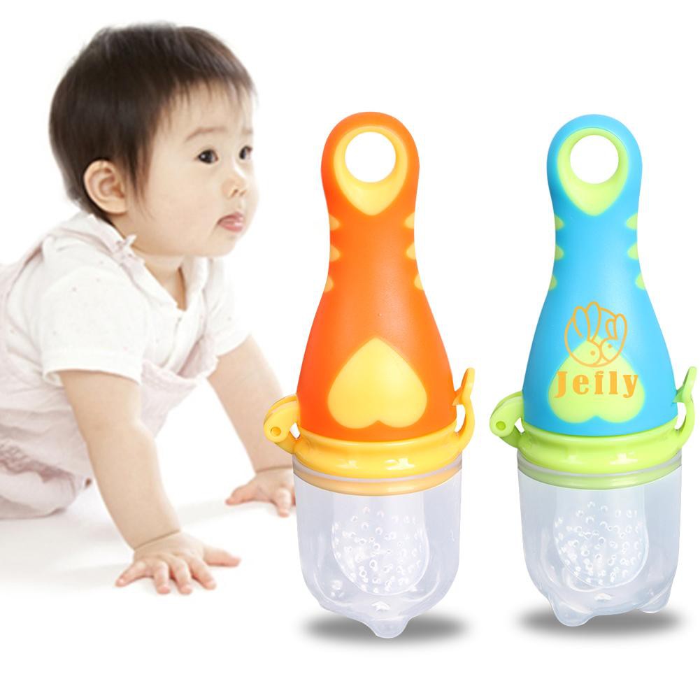 Jef 1x Fruits Meat Feeding Tool Supplies Baby Food Nipple Feeder