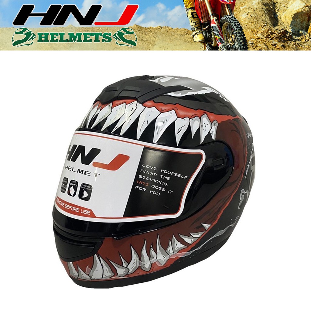 HNJ 902 Full Face Motorcyle Helmet Shopee Philippines
