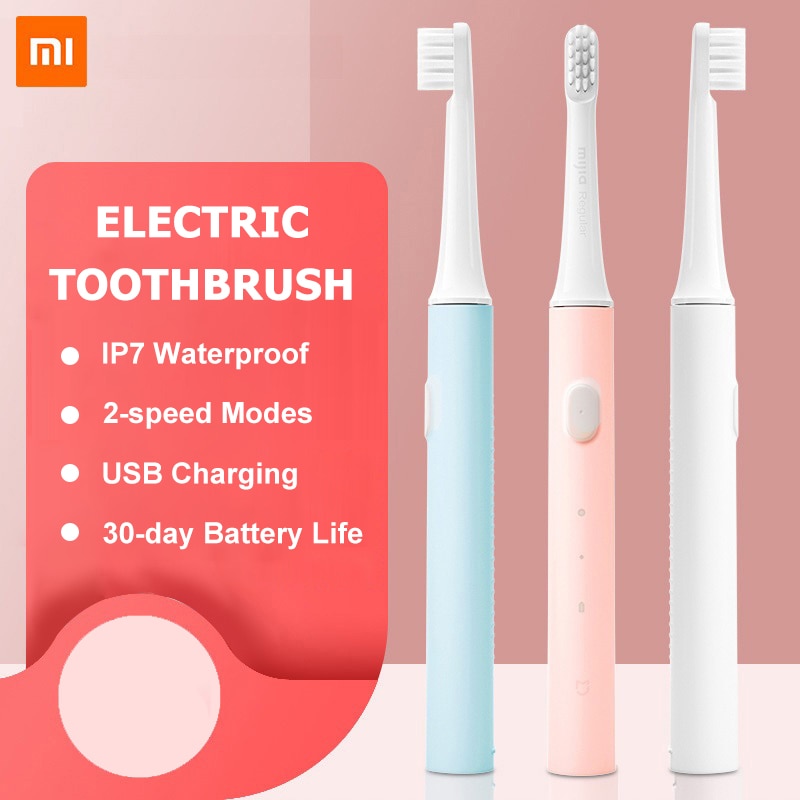 Xiaomi Mijia Sonic Electric Toothbrush T100 Ipx7 Waterproof Rechargeable Toothbrush Adult 