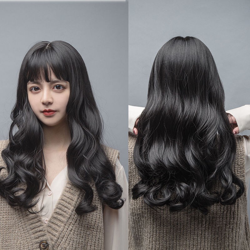Simulation Overhead Wig Female Long Hair Straight Big Wave