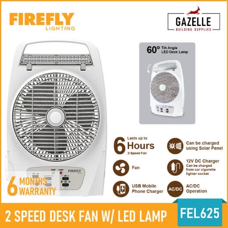 Firefly Emergency Light with Fan Shopee Philippines