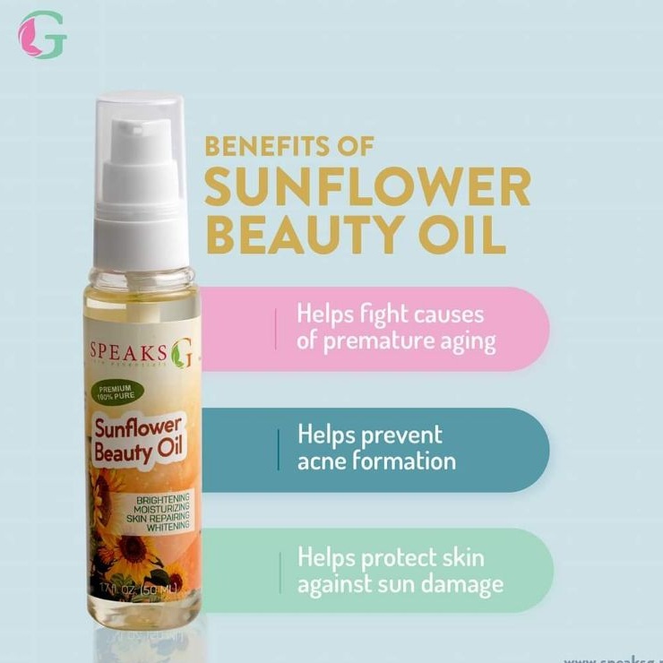 Sunflower Beauty Oil (Speaks G) Shopee Philippines