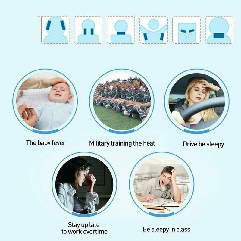 Baby Summer Physical Cooling Ice Cold Pads Sunstroke Sticker Refreshing And Anti-sleepy Ice Patch