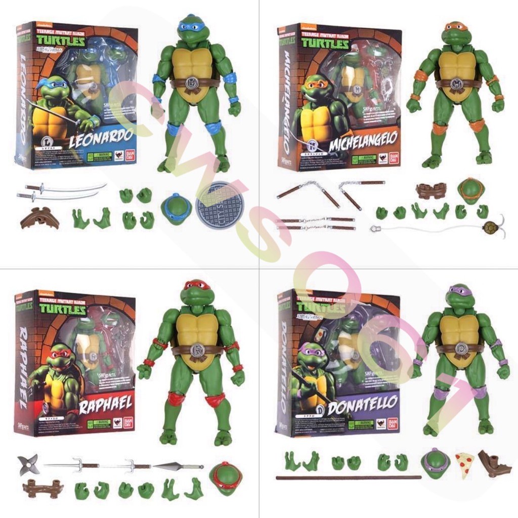 S.H.Figuarts TMNT Toy shf Teenage Mutant Ninja Turtles Interchangeable