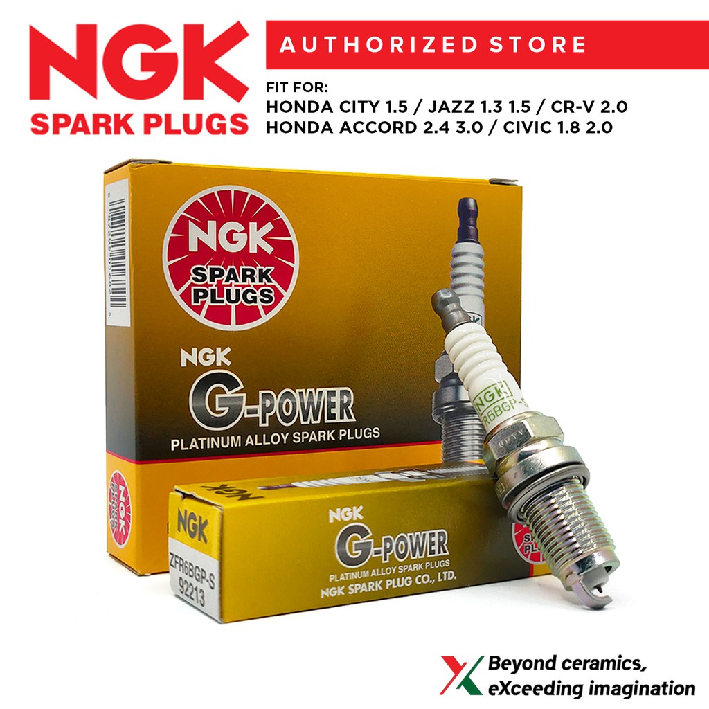 NGK ZFR6BGPS Platinum Spark Plug for Honda City Jazz Civic CRV Accord 4Pcs Shopee Philippines