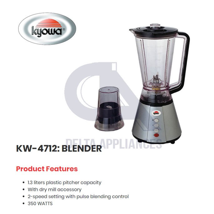 Kyowa Blender 1.3L KW 4712 Shopee Philippines