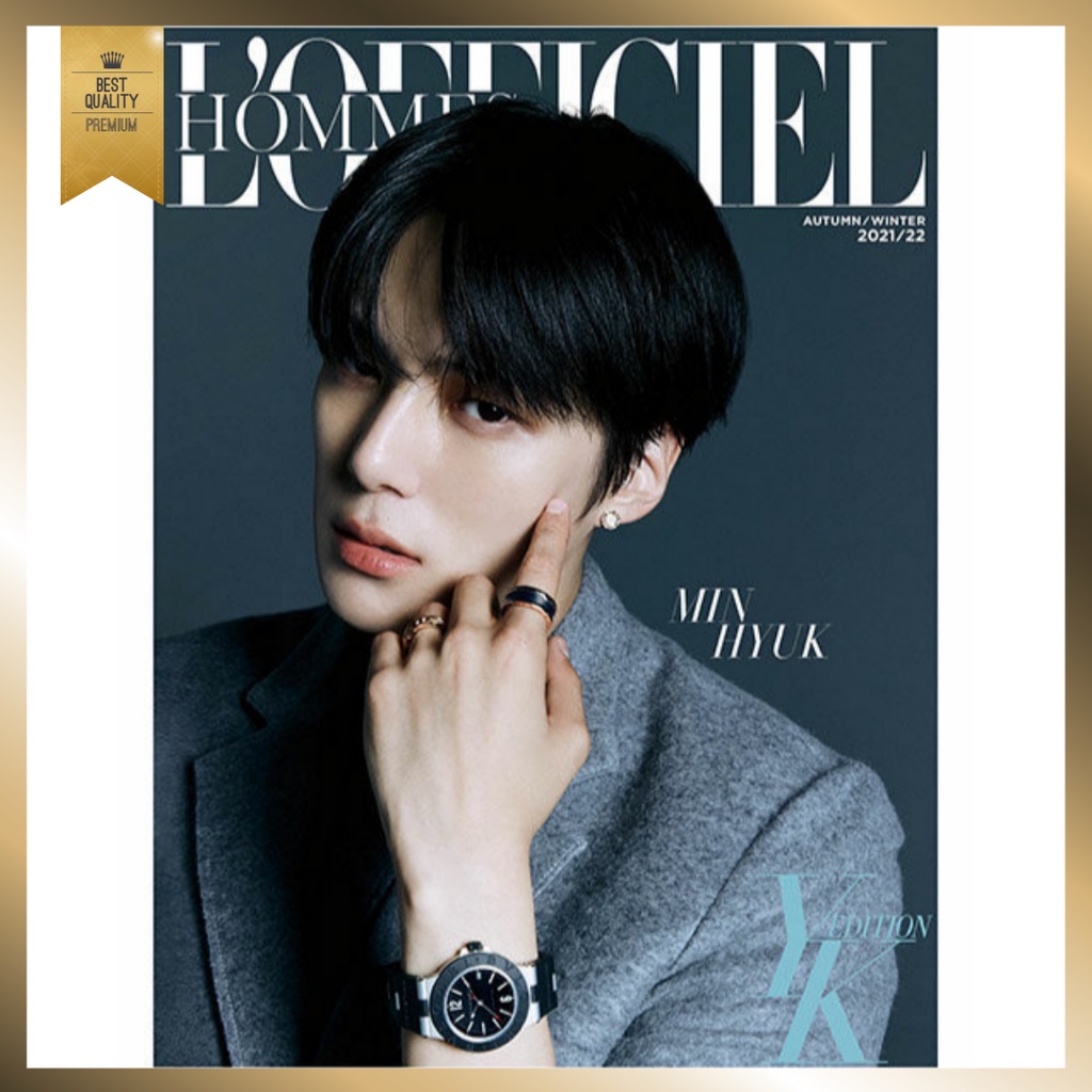 Featured image of ??L'OFFICIEL HOMMES YK Edition 2021 Magazine Cover MONSTA X MINHYUK
