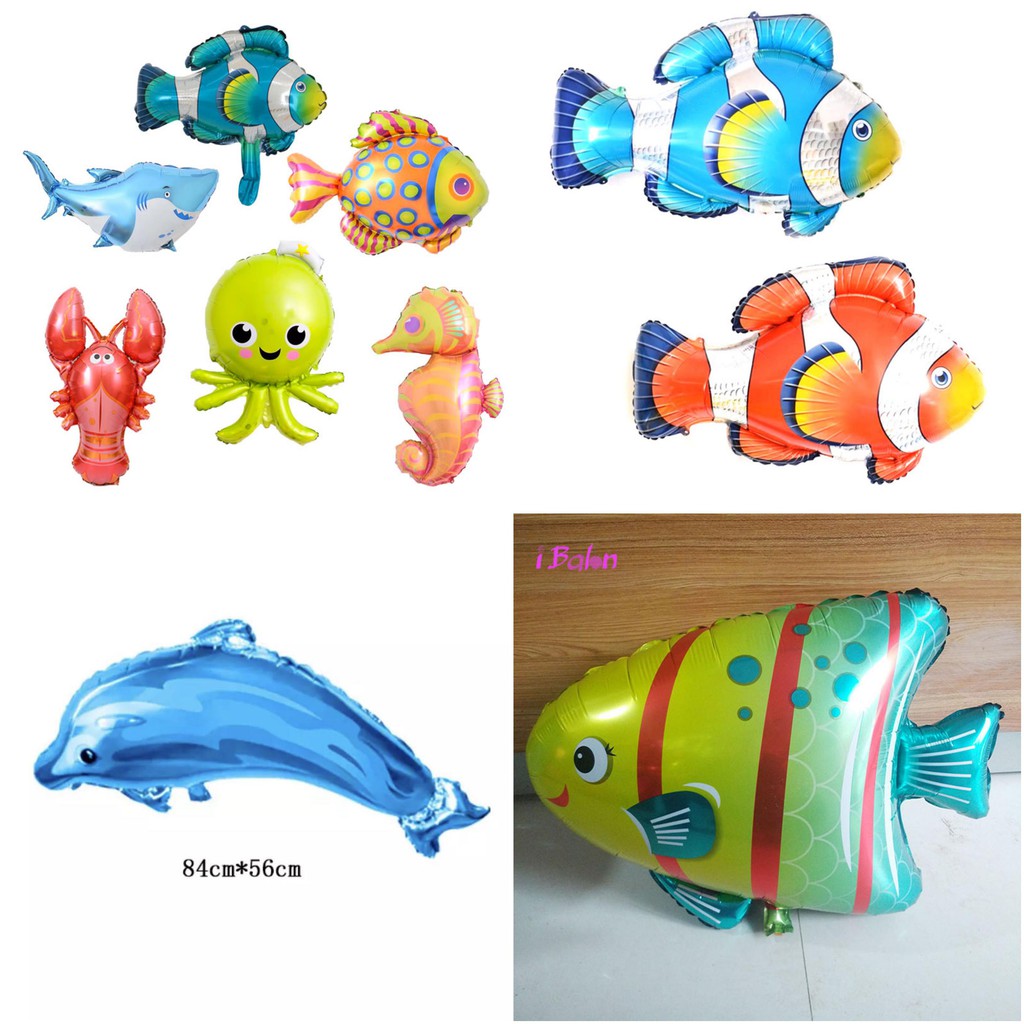 Sea Animal Foil Balloon Animal Party Decoration Shopee Philippines