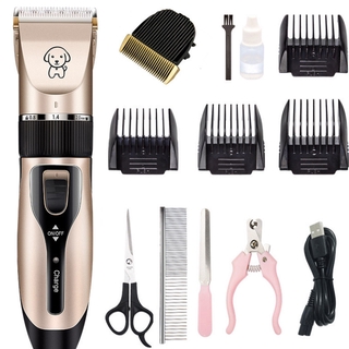 Electric Pet Hair Trimmer Rechargeable Grooming Kit Electrical Clipper Shaver Set Haircut Machine Cat Dog Hair Clippers
