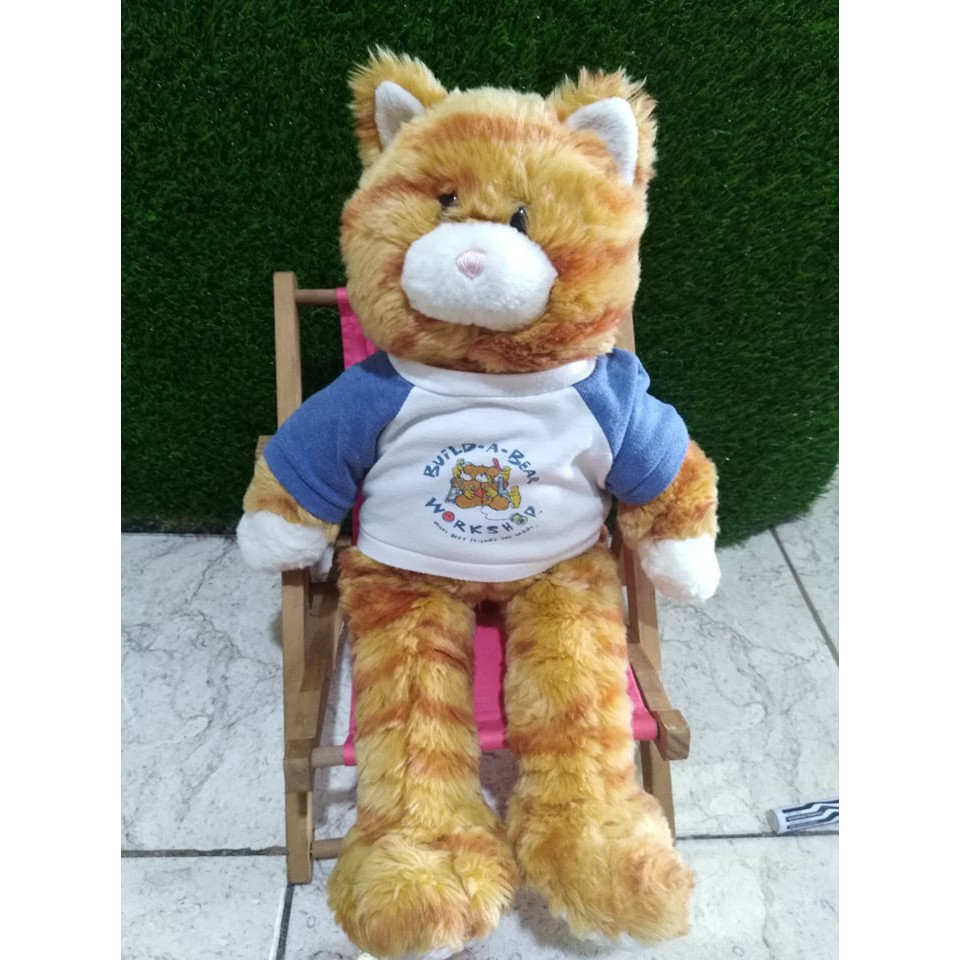 Build A Bear Orange Tabby Cat Plush Toy 
