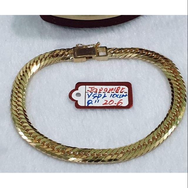 18k japan gold bracelet | Shopee Philippines