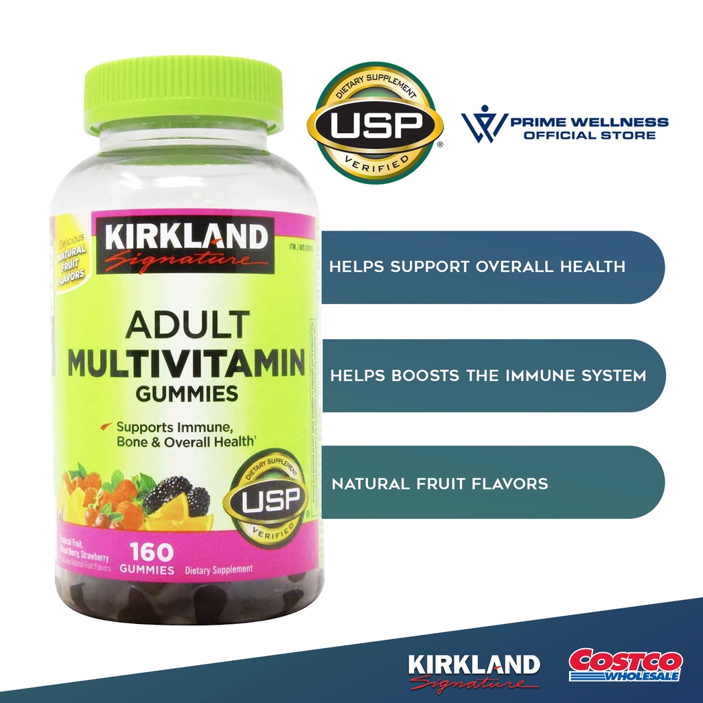 Kirkland Adult Multivitamin Gummies (160 Gummies) Shopee Philippines