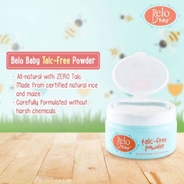 belo baby talc free powder