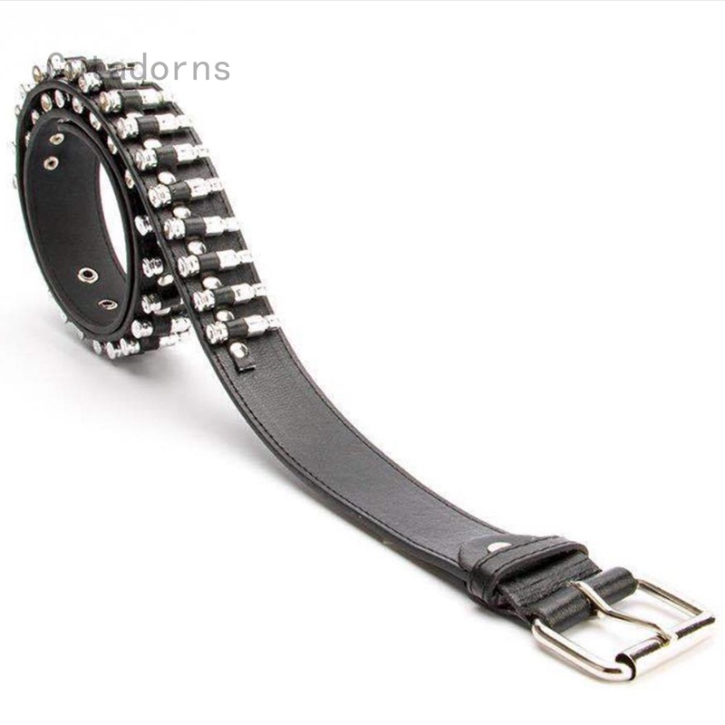 Punk Bullet Belt Rivet Belt105cm Shopee Philippines