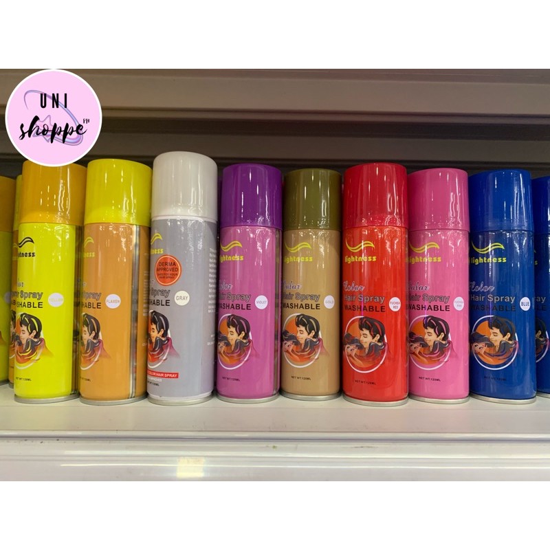 Lightness Color Hair Spray Washable 120ml Shopee Philippines