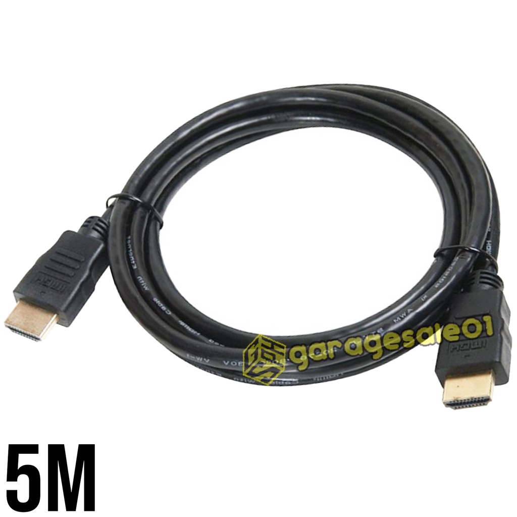 5M HDMI to HDMI Cable Basic Heavy Duty (BLACK) Shopee Philippines