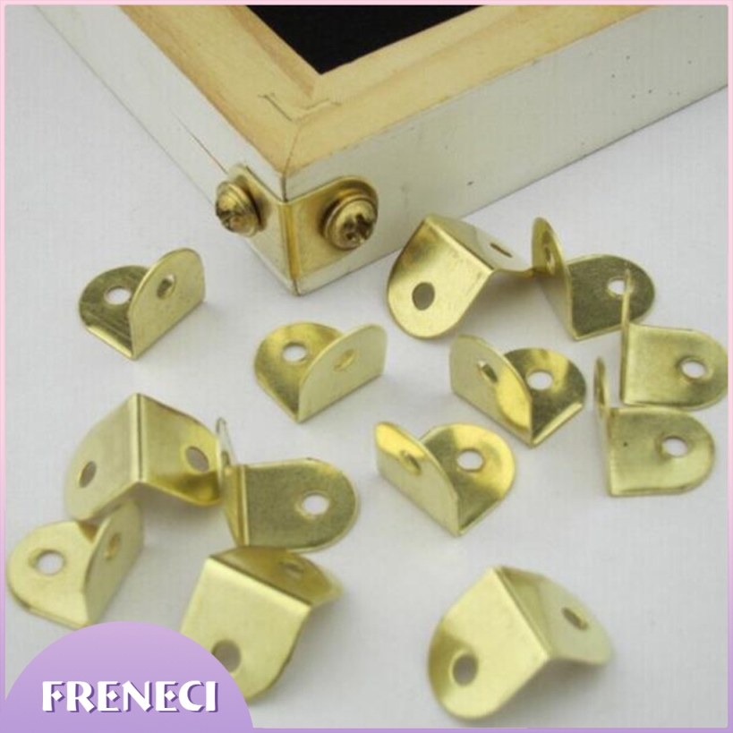 100 Pcs Stainless Angle Bracket Small L Shape Corner Repair Brace Mini