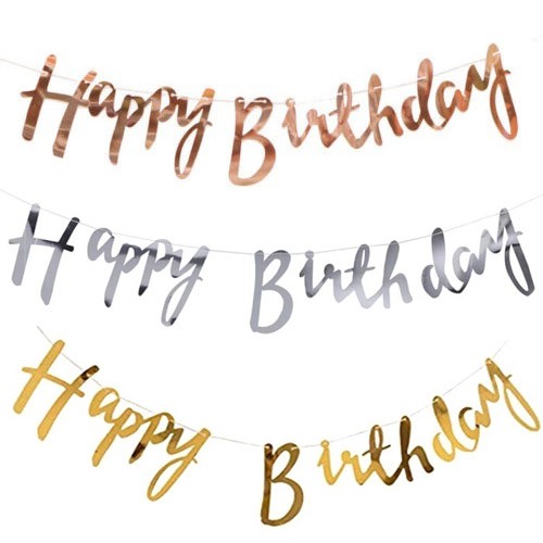 Happy Birthday Banner Birthday Party Decorations | Shopee Philippines