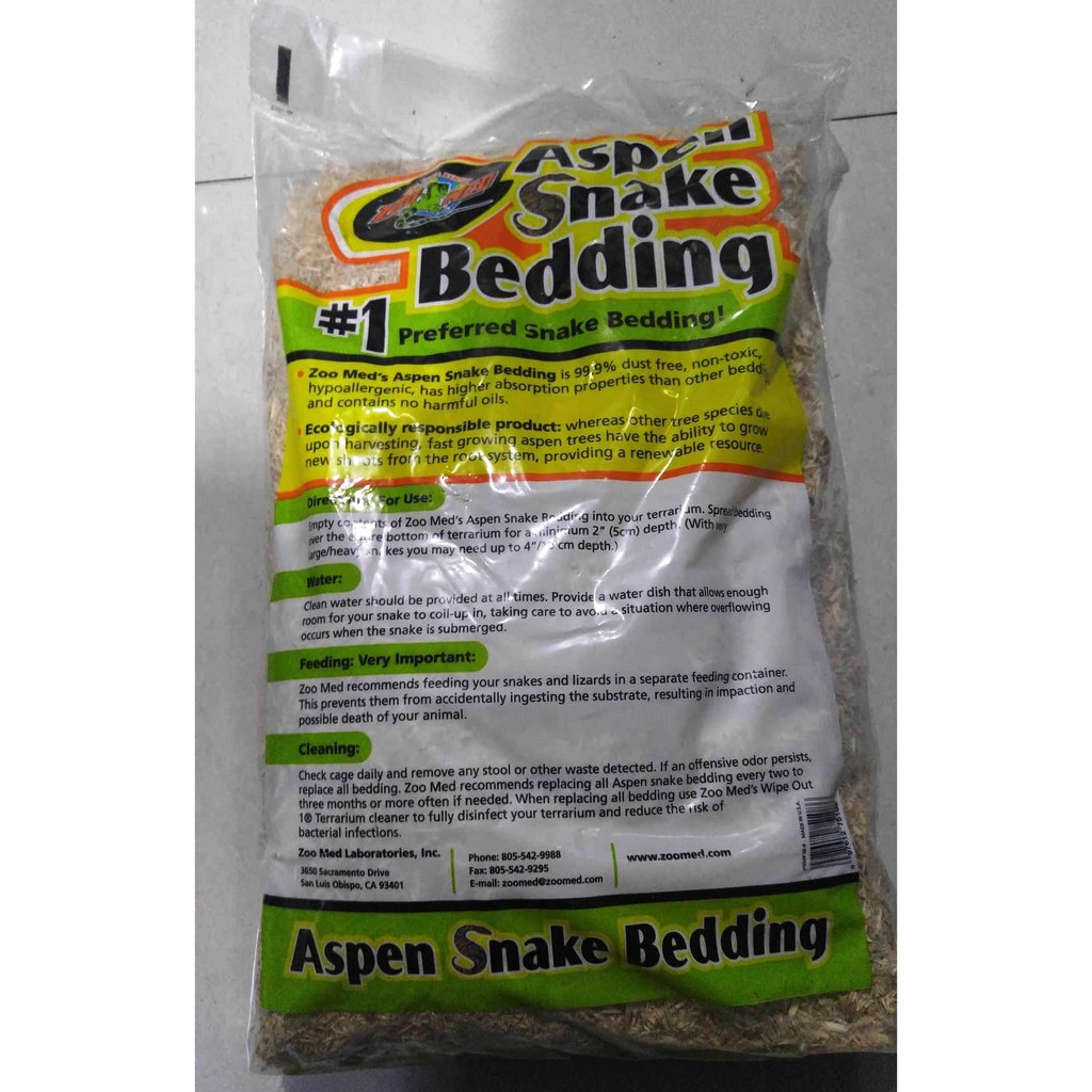 aspen snake bedding