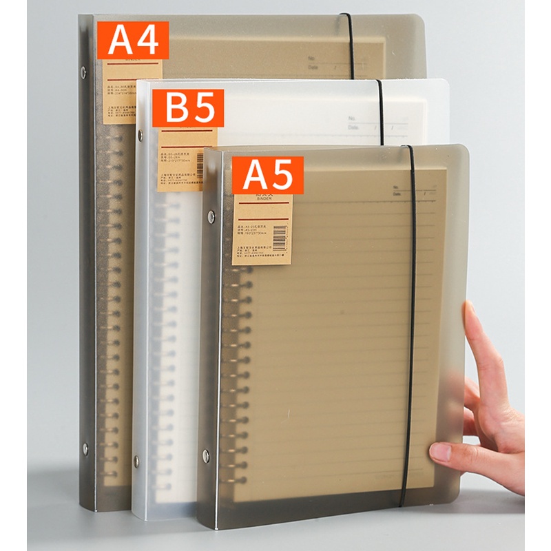 Ossayi A4 A5 Loose Leaf Binder Notebook Refillable 60 Sheet Inner Blank