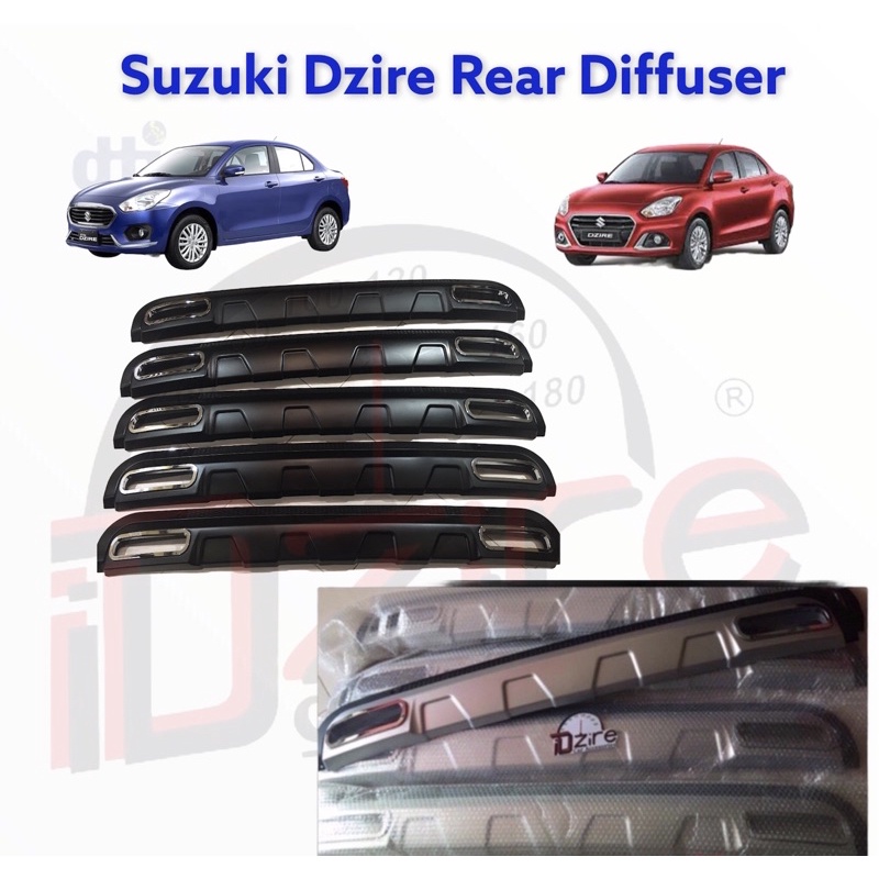 Suzuki Dzire Rear bumper Diffuser (for 20182021 model) Shopee