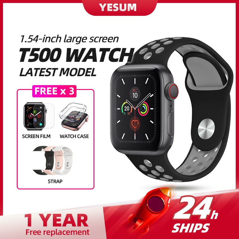 【Latest】T500 Smart Watch Bluetooth Call Touch Screen Music Fitness ...